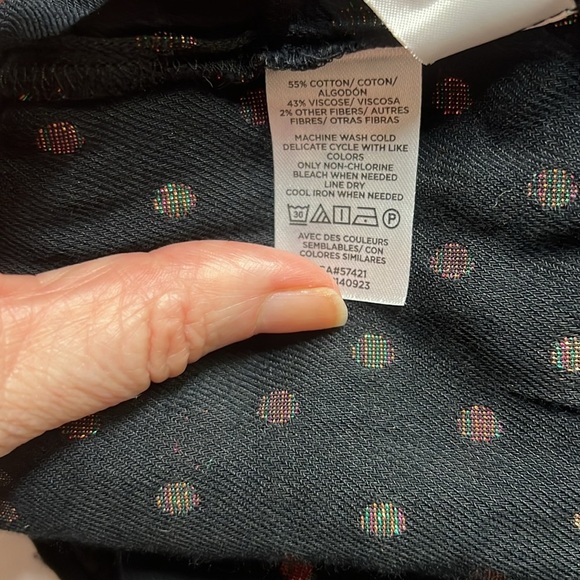 Loft Shimmer Dot Tiered Swing Dress - Picture 6 of 6